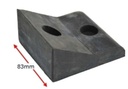 Solid Rubber Ground Stop 45mm High