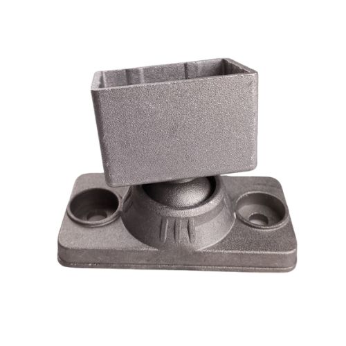 [BKRB480] Aluminium Fence Rail Bracket, 40x40mm / 50x50mm Tube, Double Lug, 2 Hole - Adjustable