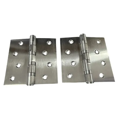 [HN134] 304 Stainless Steel Butt Hinges - 100x100x2.5mm with 2 bearing, Chrome Finish - Pair( 2 hinges)