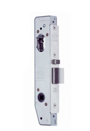 [MKLO450] Lockwood 3782 Oval Insert Mortice Lock - 50x50 Frame, 23mm Backset, Silver - For Swing Gates