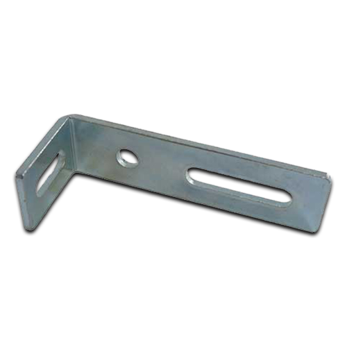 [BKGB292] Sliding Gate Guide Angle Bracket - 150x60mm, To Suit M12, Silver