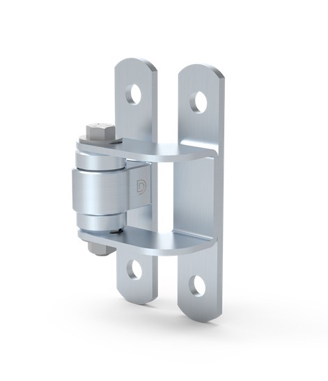 [HN478] D&D Steel BadAss Face Mount Hinge - Zinc Finish, Up To 450kg - Single