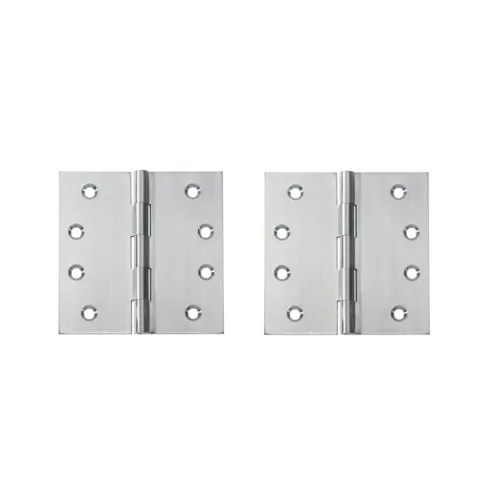 [HN125] Zinc Plated Steel Butt Hinges - 100x100x2.5mm, Zinc Finish - Pair