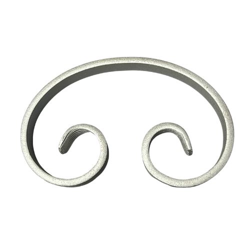 Steel C Scroll 180x110x20x6mm - Zinc Plated