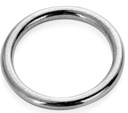 Steel Decorative Ring, 90x8mm, Zinc Plated