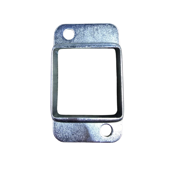 [BKRB485] Steel Fence Rail Bracket, 40x40mm Tube, Double Lug, 2 Hole