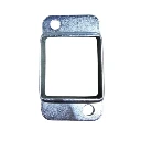 Steel Fence Rail Bracket, 40x40mm Tube, Double Lug, 2 Hole
