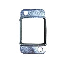 Steel Fence Rail Bracket, 40x40mm Tube, Double Lug, 2 Hole