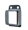 Steel Fence Rail Bracket, 25x25mm Tube, Single Lug, 2 Hole