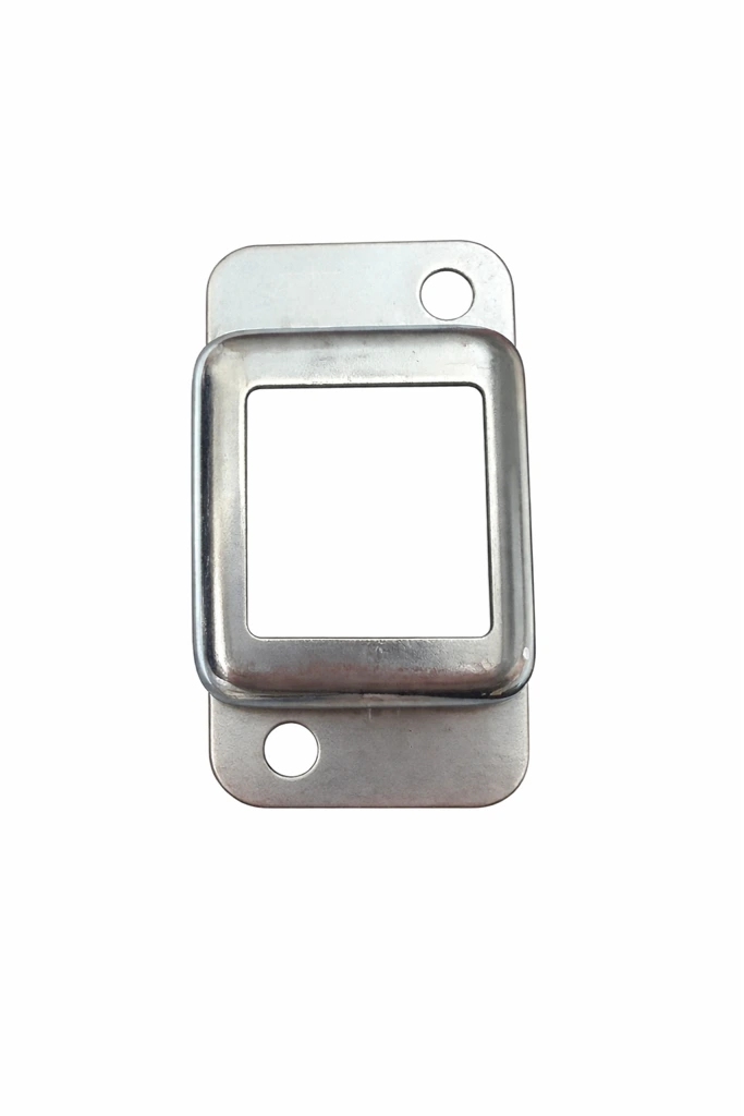 Steel Fence Rail Bracket, 30x30mm Tube, Double Lug, 2 Hole