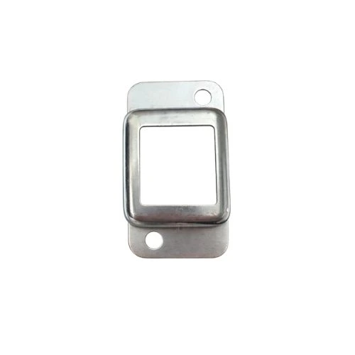 [BKRB445] Steel Fence Rail Bracket, 30x30mm Tube, Double Lug, 2 Hole