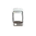 Steel Fence Rail Bracket, 30x30mm Tube, Double Lug, 2 Hole