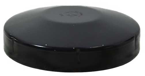 Steel Galvabond End Cap Round 140mm (125NB) Black
