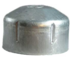 Steel Galvabond Round Post End caps for tube 42.4mm (32NB)