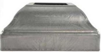 [SE700] Square Steel Base Plate Cover: 40x40mm Post, 100x100mm Base