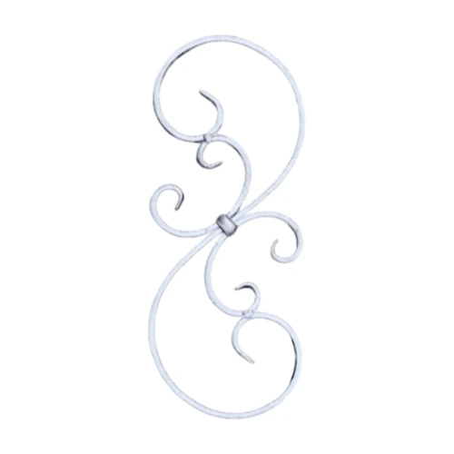 [MT270] Steel S - Scroll  395x160x12x6mm - Zinc Plated