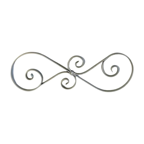 [MT271] Steel S - Scroll 585x210x20x6mm - Zinc plated