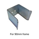 Steel Sliding Gate Holder/Catcher for Gates 90mm, Small Profile - Zinc