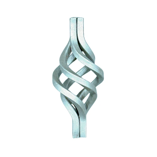 [MT140] Steel wrought iron baskets 16mm 145mm x 70mm - Zinc Plated