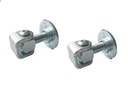Zinc Plated Adjustable Swing Gate Hinge - 20mm Pin, 60mm Neck - Pair