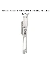 Adjustable Electric Strike for Narrow Mortice Locks, Fail Close(Secure) - 12V DC - Stainless Steel