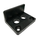 Swing Gate Ground Stop - Rubber bolt down 66mm high