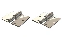 Zinc Plated Screw to Screw Prison Hinges - 19mm Pin, RH, Silver - Pair