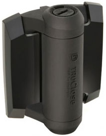[HN744] D&D TruClose Adjustable Self Closing Hinges - 30kg, Black, For Metal, Two Legs - Pair