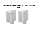 D&D TruClose Adjustable Self Closing Hinges - 30kg, White, For Metal, No Legs - Pair