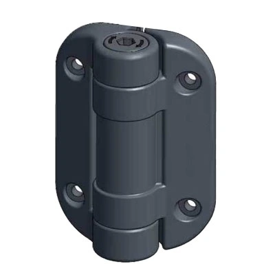 Safetech MegaKlik Adjustable Self Closing Hinges - 85kg, Black, No Legs, Safety Cap Included - Pair