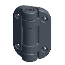 Safetech MegaKlik Adjustable Self Closing Hinges - 85kg, Black, No Legs, Safety Cap Included - Pair