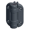 Safetech MegaKlik Adjustable Self Closing Hinges - 85kg, Black, Two Legs, Safety Cap Included - Pair