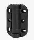Safetech MegaKlik Adjustable Self Closing Hinges - 85kg, Black, Two Legs, Safety Cap Included - Pair