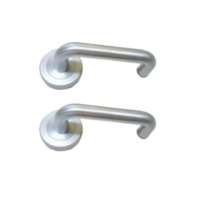 [MKLH211] D Handle for Mortice Lock  - Stainless Steel 304 Grade Satin Chrome Silver - Pair