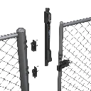 D&D MagnaLatch Safety Pool Latch - Top / Vertical Pull Round Post Adaptor Kit series 3
