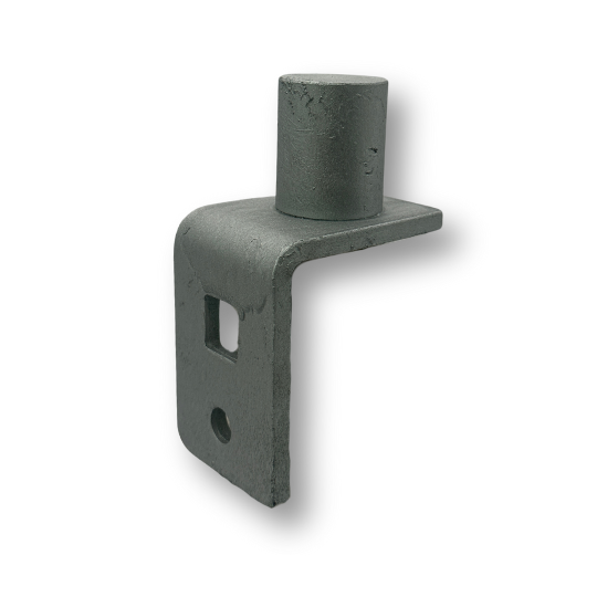 [HN116] Round Tube Bolt-On Bottom Pin - 27mm, To Suit 25NB, Gudgeon Plate - Single