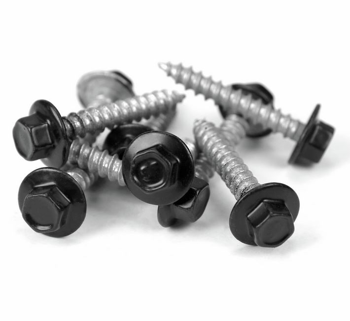 [FAFT062] Timber Mates Hex Head Screw 12g  x 25mm in Black Colour - Single
