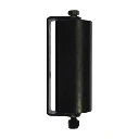 Sliding Gate Side Roller Bracket - 155x65mm Black Roller, Black Side Bracket