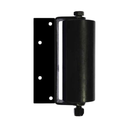 Sliding Gate Side Roller Bracket - 155x65mm Black Roller, Black Holding Bracket
