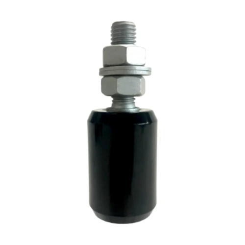 Sliding Gate Guide Roller - 40x60mm, M16 Bolt, Black