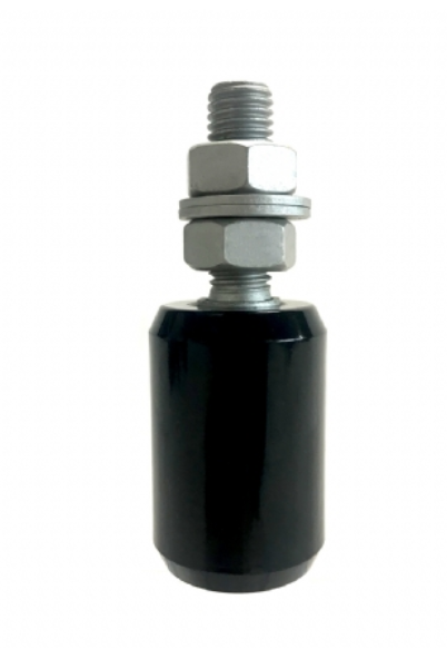 Sliding Gate Guide Roller - 40x60mm, M16 Bolt, Black