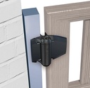 D&D TruClose Adjustable Self Closing Hinges - 30kg, Black, For Metal/Wood, Two Legs - Pair