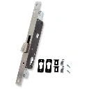 Viro Euro Insert Mortice Lock - 50x50 Frame, 35mm Backset, Silver, Lock Bolt Only - For Swing Gates