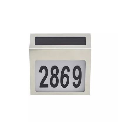 Waterproof IP65  High quality stainless steel house number Solar LED Light Smart Safety for outdoor