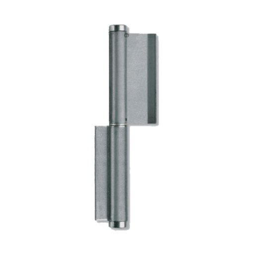 [HN882] Zinc Plated Weld-On Self Closing Bullet Hinge - 250mm Length, Up To 80kg, With Push Plate - Single