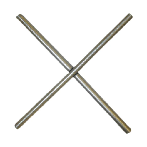 [MT612] X - Steel Fence and Gate Decorative Zinc Plate - 90mm x 90mm- Zinc Plated x 4mm Thick