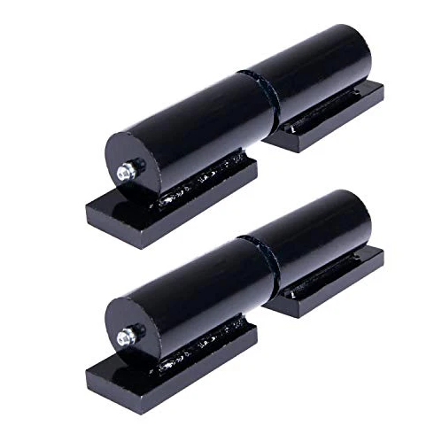 Zinc Plated Weld-On Shackle Hinges - Black, 25mm Pin, 600kg - Pair