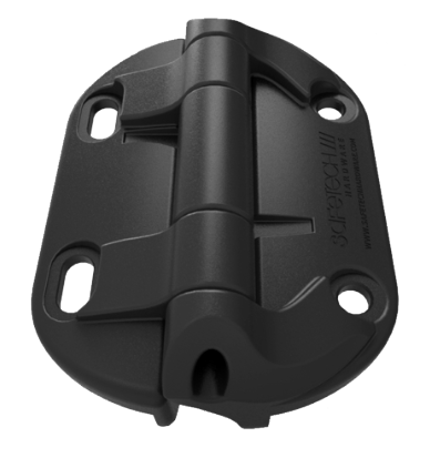 Safetech AlfaHinge Neutral Tension Hinges -28kg, Black, No Legs - Pair