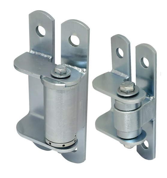 [HN490] D&D Steel Self Closing BadAss Bolt-on Face Mount Hinge Set - Zinc Finish, Up To 140kg - Set