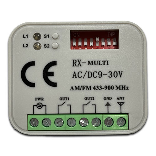 [GM605] Universal RX Multi Frequency 433-900MHz Receiver AC/DC 9V~30V